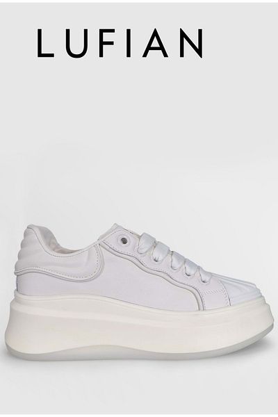 Lufian 121230023 Glori Sneaker Unisex Δερμάτινα Αθλητικά Παπούτσια Λευκά