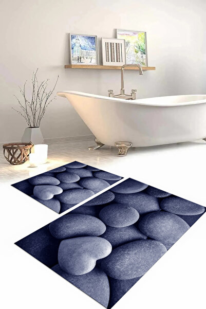 Napoli Home Σετ τουαλέτας με ψηφιακή εκτύπωση, αντιολισθητική βάση, μοντέλο π...