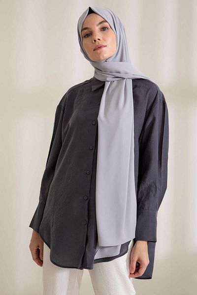 PURESCARFS medina Silver Silk Shawl