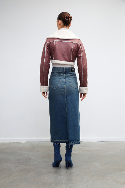 VATKALI Leather Trucker Jacket