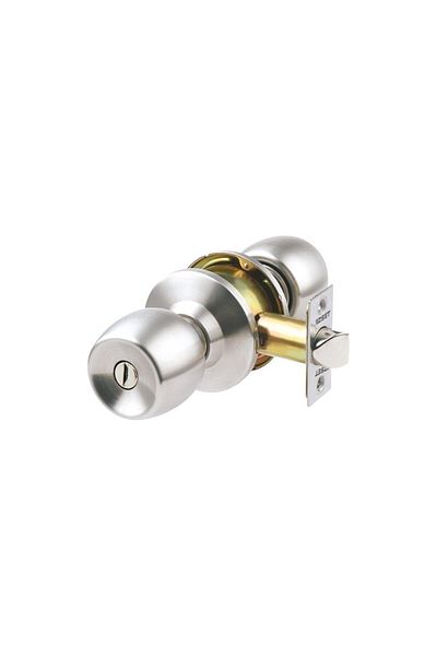 Kale Kilit Kale Arco Kd040/36-300 - Satin Bathroom and Wc Type Knob Lock (Inside Button)