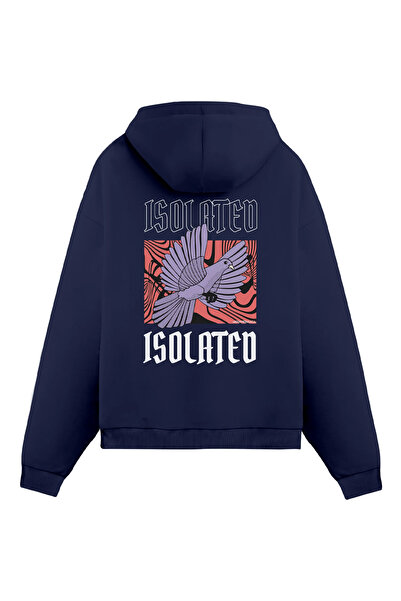 Mounte Bianca Unisex izolovana - obična majica sa kapuljačom