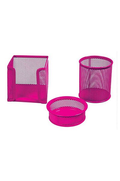 112 MATEMATİK YAYINLARI Pink Temat 1000 Set Pen Holder and Paper Clip Paper Holder