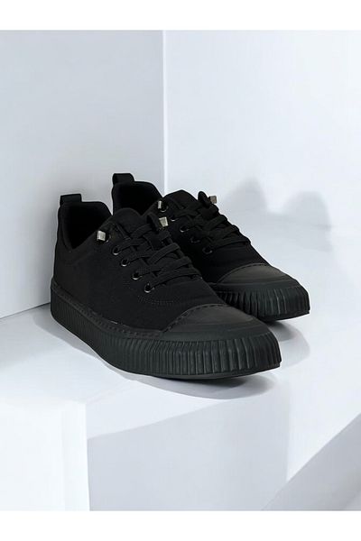 GAMELU Men's Memory Sole Rubber Lace-Up Anti-Sweating Parachute Material Sneaker Daily Sports Shoes