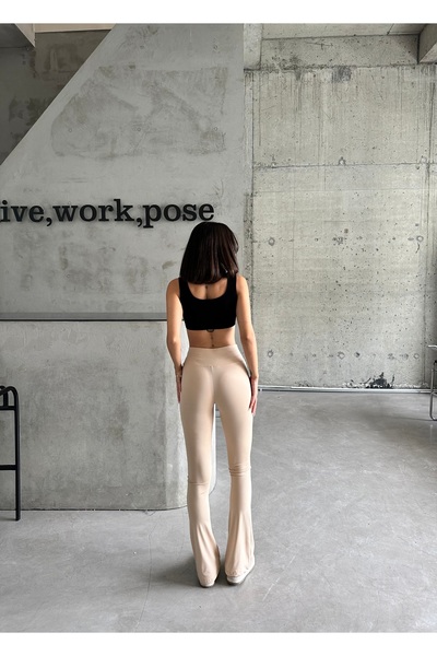 Nordmende Colanți evazați pentru femei cu talie înaltă