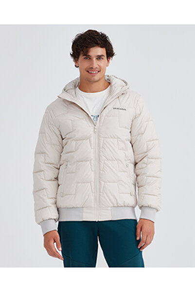 SKECHERS Outerwear M Padded Jacket Erkek Gri Mont S222060-013