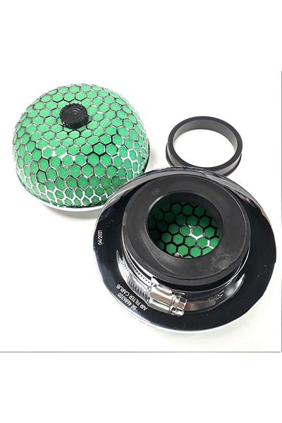 Carub Air Filter Mushroom Tuning 2 Apparatus (60 AND 76MM) Chrome-green
