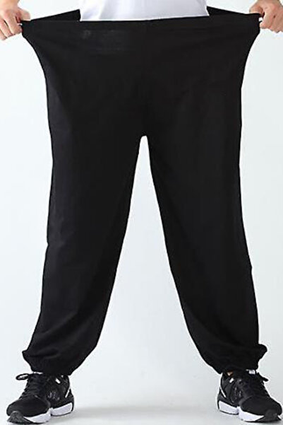 UYN SPORT Ανδρική αθλητική φόρμα μαύρης υφασμάτινης φόρμας Jogger ελαφρύ