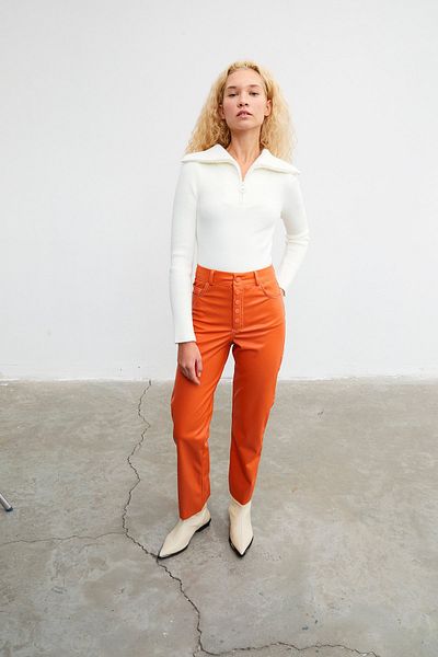 VATKALI Cropped sweater with zippered collar - Limited edition