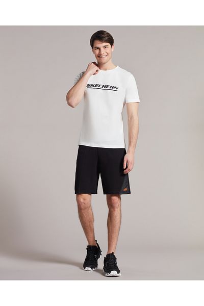 SKECHERS M Graphic Tee Crew Neck T-shirt Men's White Tshirt S231264-102