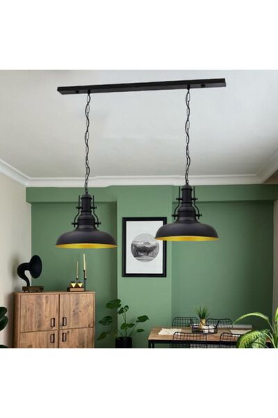 Bamyum Nota Ikili Siyah Avize