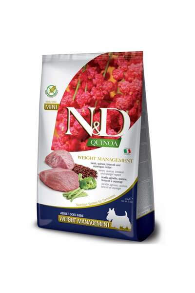 N&D Quinoa Weight Management Mini Yetişkin Köpek Maması 2,5 Kg