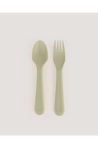 lets be child Let's Be Child Spoon & Fork Set Sage Green