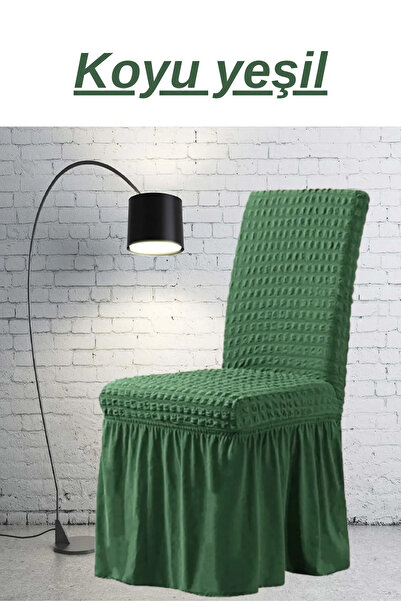 toğrak 1 adet Bürümcük Etekli Sandalye Kılıfı. Likralı, Lastikli, esnek, Yıka...