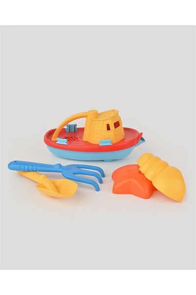 lets be child Lc Mesh Toy Ship and Beach Set - 5 Pieces