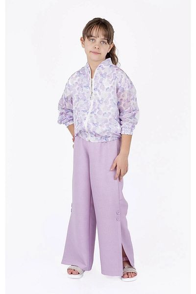 best kids Jachetă liliac cu fermoar pentru fetiță
