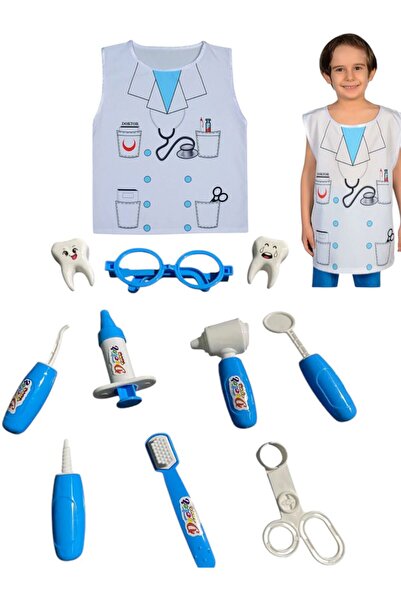 BYCEGU 10 PARÇADAN OLUŞAN  SETİ  KOSTÜM OYUN AKTİVİTE MESLEK SETİ