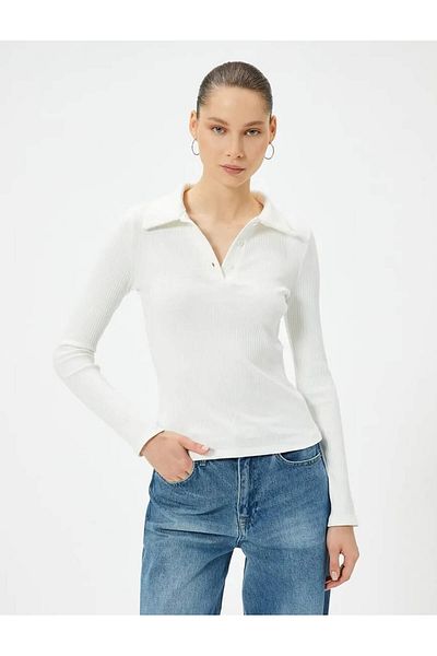 Koton Ecru Women's Blouse - 5Wal10060Ik Model