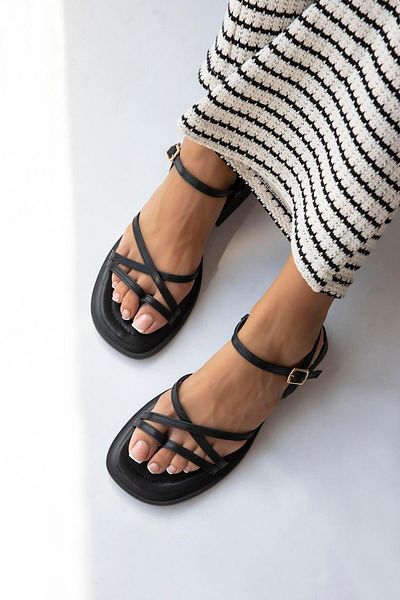 STRASWANS Sandale Flip Flops pentru damă Moniy negre