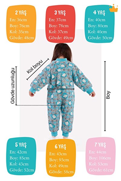 Begisa 2-8 Yaş Kalın Elyaf Dolgulu 2.5 Tog Premium Kalite Çocuk Uyku Tulumu 23504