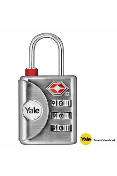 Yale TSA Approved 3 Combination Padlock with Control Indicator