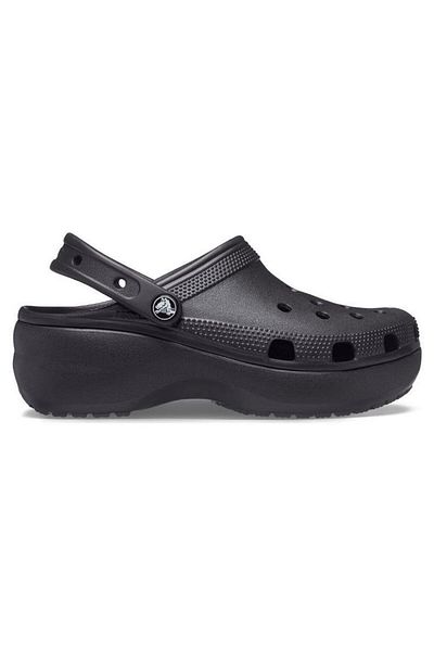 Crocs Γυναικείες μαύρες παντόφλες Classic Platform Clog W