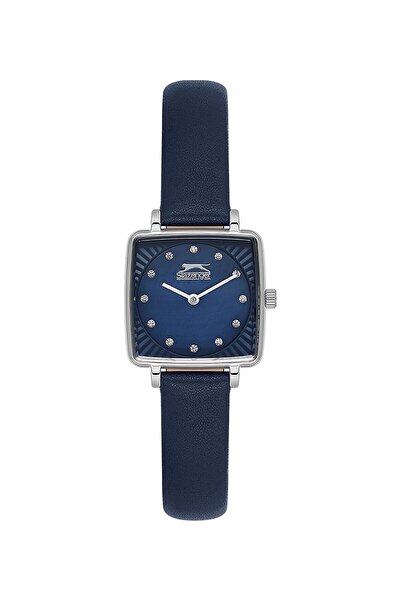 Slazenger Kare Mini Vintage Deri Kadın Kol Saati