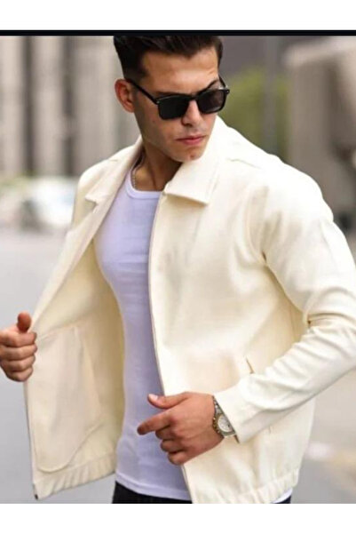 TRico Elastic Waist Zippered Stamp Jacket