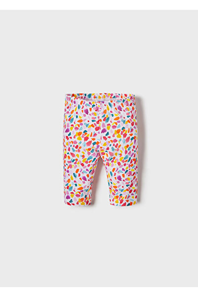 MAYORAL بنطلون ضيق صيفي مطبوع للفتيات الصغيرات 1718