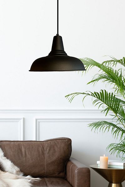 Bamyum Black Lungo Headboard - Single Chandelier Pendant Lamp Restaurant Living Room Lighting