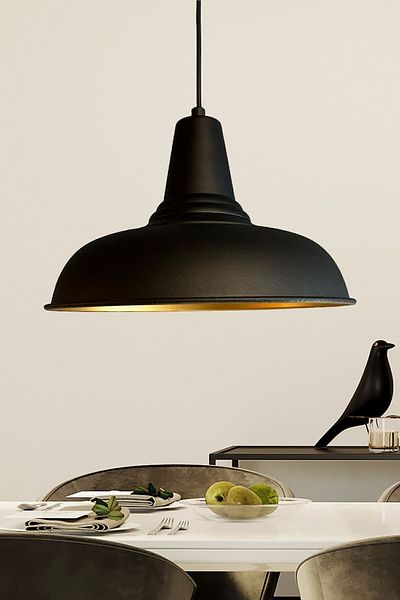 Bamyum Black Lungo Headboard - Single Chandelier Pendant Lamp Restaurant Living Room Lighting
