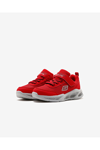 SKECHERS METEOR - LİGHTS Küçük Erkek Çocuk Kırmızı Işıklı Spor Ayakkabı 401675N RDBK
