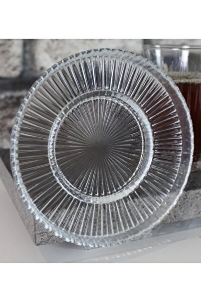 Paşabahçe Only Riva 6-Piece Tea Plate No Cups Compatible with Elysia Tea Cups