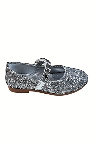 welissa Silver Sequin Glitter Ballerinas for Girls