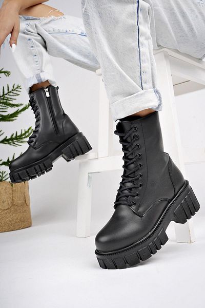 MUGGO Guaranteed Thick Sole - Zippered Lace up Women's Boots
