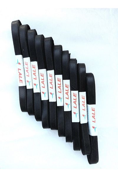 LALE Satin Ribbon 1 cm Satin Ribbon Black 10 Ball Seten Kurdale (10 X 10 Mt = 100 Meters) – Ribbon