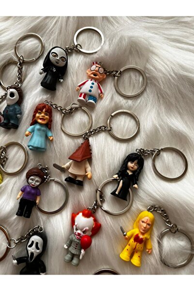 womistore سلسلة مفاتيح شخصيات الرعب Mni Figure (يتم إرسال نموذج واحد بشكل عشوائي)