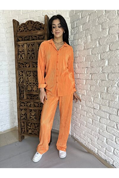 moneta boutique Жіночий комплект плісированих гольфів та штанів з еластичною талією, що зручно облягають фігуру