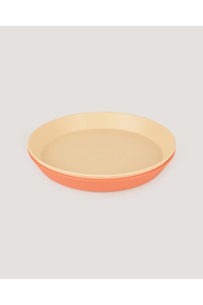 lets be child Let's Be Child 2-Pack Round Plate Peach-Vanillia