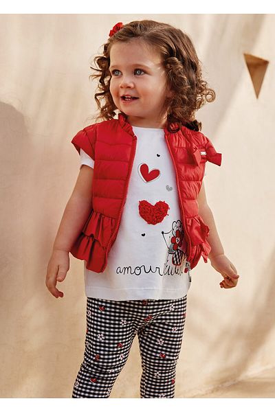 MAYORAL Baby Girl Summer T-Shirt Leggings Set of 3 1775