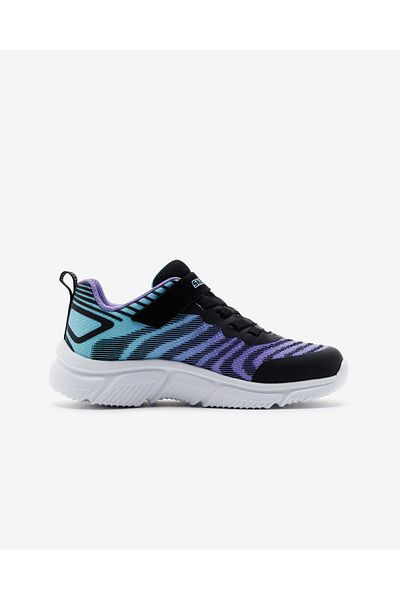 SKECHERS Go Run 650 - Fierce Flash Big Girl's Black Running Shoes302478l Bkpr