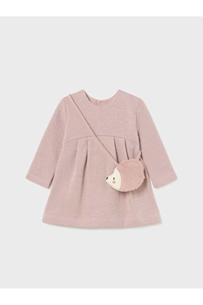 MAYORAL kız bebek uzun kol elbise çanta 2 li set 2915