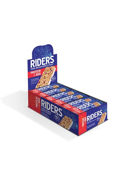 GRANIO Riders Peanut Protein Bar 40 Gr (24 Pieces)