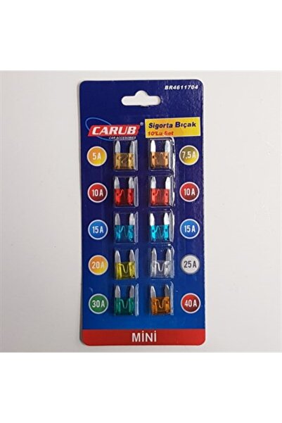 Genel Markalar Mini Geçme Fişli Sigorta 10'lu