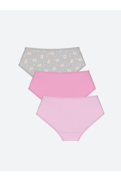 LC Waikiki LCW Kids Printed Girl's Panties 3-Piece