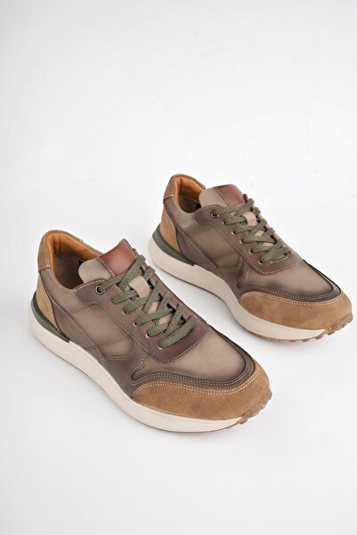 MUGGO Mertens Guaranteed - Genuine Leather Lace-Up Men's Casual Shoes