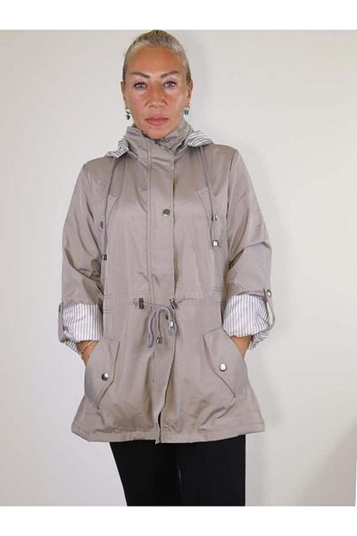 Xexese Hooded Seasonal Waterproof Trench Coat