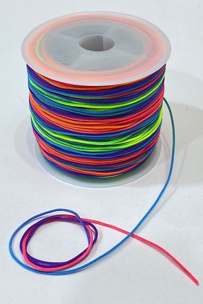 Hobigram Colorful Necklace Set - Adornment Beads Assortment, 10 Meter Parachute Lanyard
