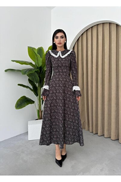 conconmoda Tasarım Bebe Yaka Çekya Elbise