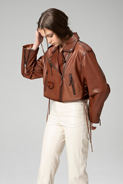 Dericlub Wm038A Genuine Leather Women's Coat - Savaki Design